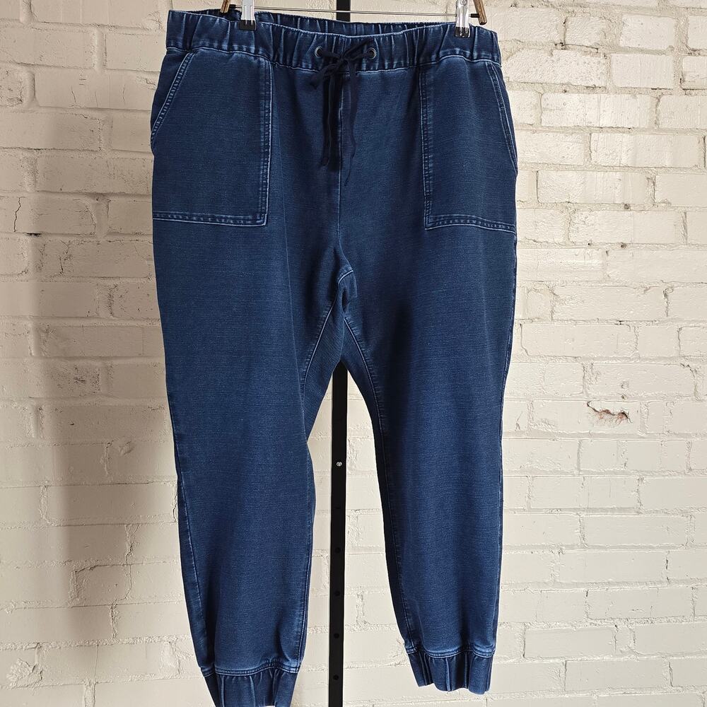St. John's Bay Womens Plus 1X Denim Knit Joggers┃Casual Luxe Athleisure Fall Y2K
